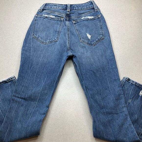 A&F Curve Love Mom Jean 24 Regular Medium Destroy - Picture 3 of 7